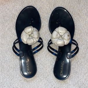 Authentic Chanel sandals - needs cleaning